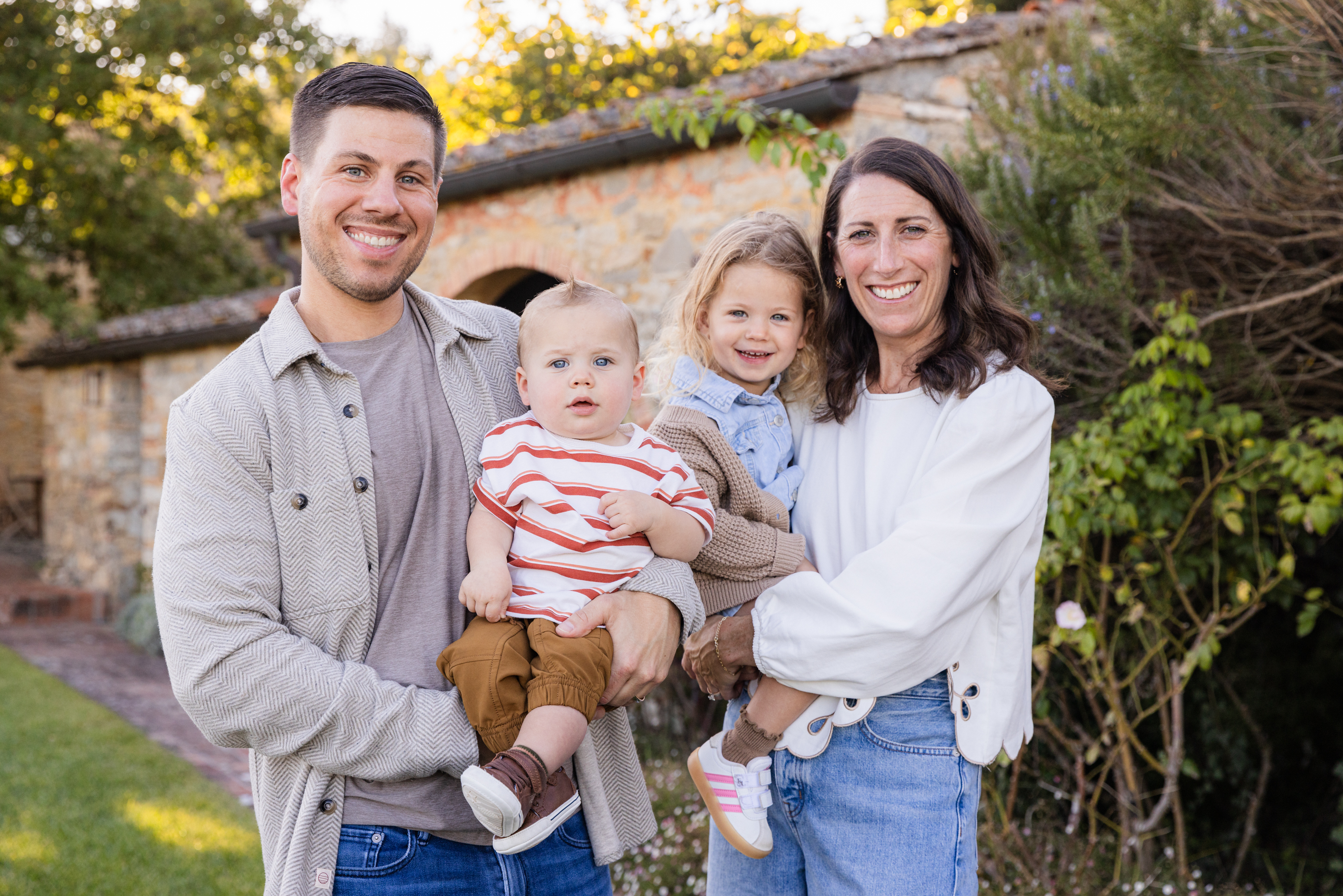 Chris Santoleri with Shannon, Adelaide, and Theo